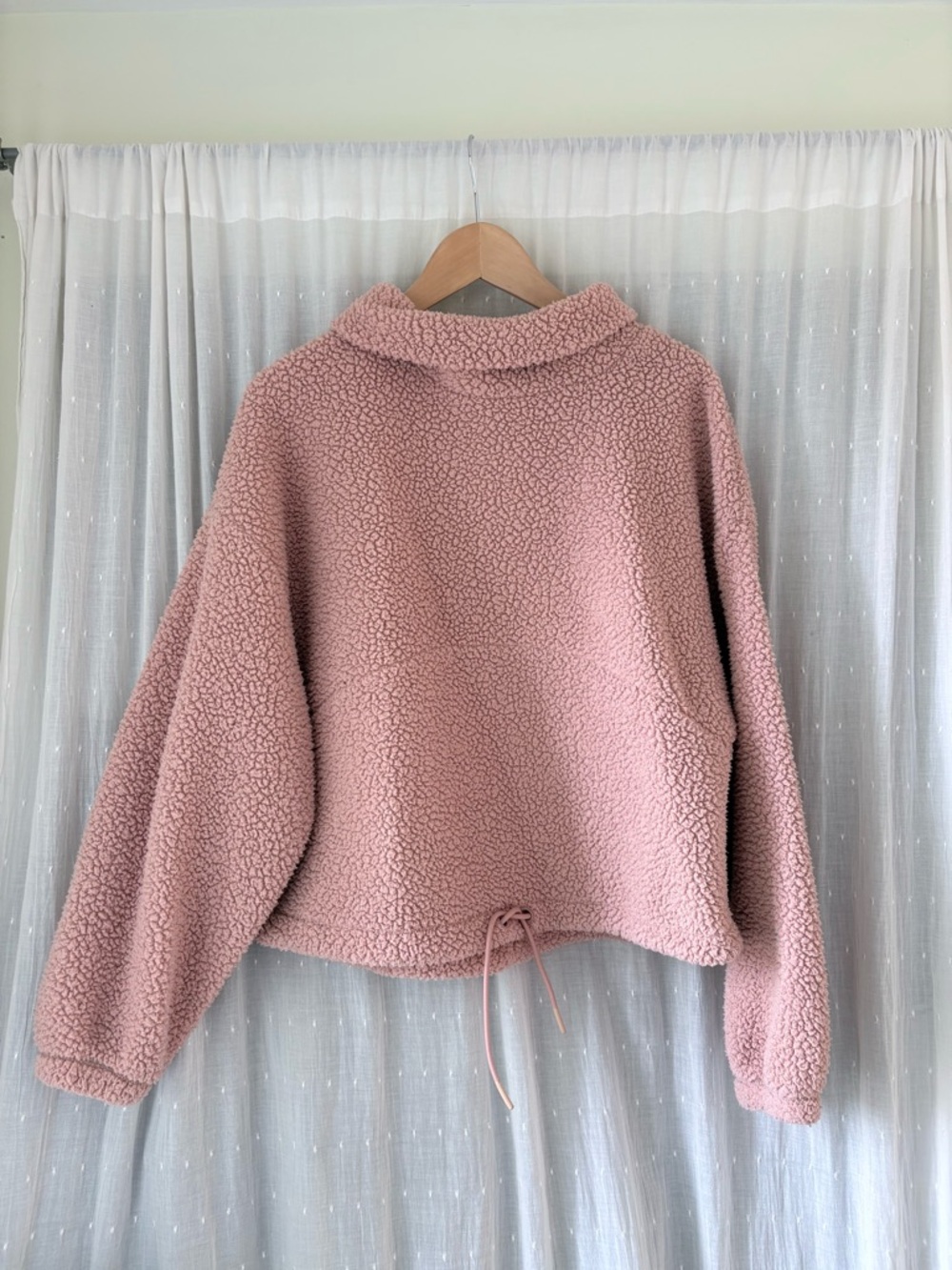 Old Navy Dusty Rose Sherpa Pullover